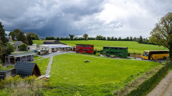 Glasson Glamping Farm Aerial View