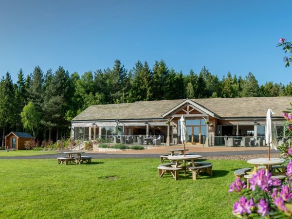 Barn and pods front