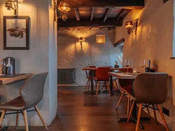 Cosy dining area with rustic charm