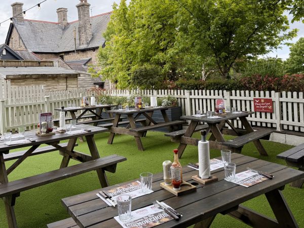 Garden seating area